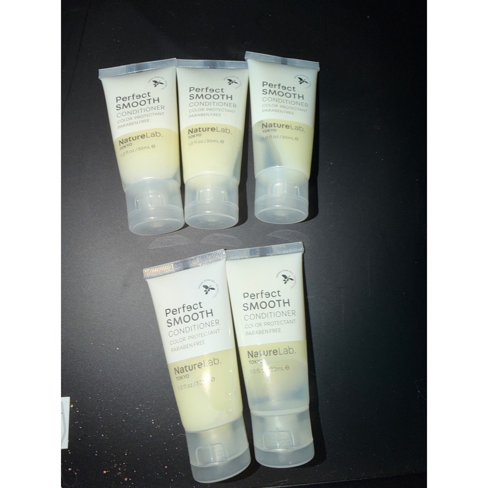 NatureLab Perfect Smooth Conditioner Argan Stem Cell Paraben Free 5-Pack Tubes